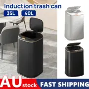 40L Smart Trash Bin Automatic Motion Sensor Rubbish Waste Bin Basket Toliet New