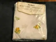 SPRINGMAID PERCALE - ONE DOUBLE FITTED BED SHEET - NEW --- FLORAL 54X76