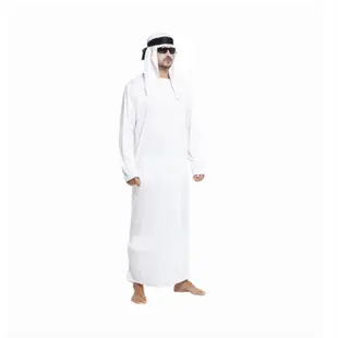 限定抖音cosplay阿拉伯表演服卡塔爾王子白袍生日搞怪中東土豪服裝上新