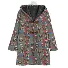 Poodle Cavapoo Dog Cotton Jacket Coat Hooded Cloak Cozy Gift Cavadoodle Plaid