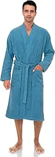 [TowelSelections] Mens Robe, Cotton Terry Cloth Bathrobe, Soft Bath Robe for Men