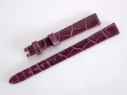 Van Cleef & Arpels Shiny Purple Alligator Strap 10.5mm for Sweet Charms 21mm New