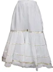 @ Cotton Sharara Comfortable Plazzo For Women With Elastic Belt