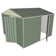 Build-a-Shed 3.0 x 3.0 x 2.3m Gable Single Hinged Side Door Shed - Green