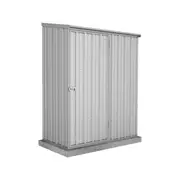 Absco Sheds 1.52 x 0.78 x 1.95m Zincalume Space Saver Single Door Garden Shed