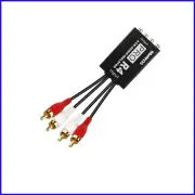 Pro 4-Channel RCA Ground Loop Isolator for Noise-Free HiFi Audio Performance