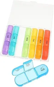1Set Compartment Portable Medicine Organizer for Travel Separable Capsule Storage Case Convenient Pill Box for Daily for Outdoor Use and Health Management