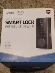 NEW Eufy Smart Lock Single Deadbolt w/ Touch Screen and Fingerprint Sensor Wi-Fi