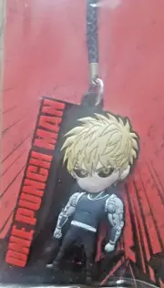 One Punch Man~Genos~Cell Phone Charm Keychain~Viz Media~New! Sealed In Packaging