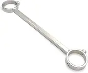 HCUDFN BDSM Metal Bondage Press Lock Ankle Cuffs Stainless Steel Restraints Spreader Bar for Women Couples(Male)