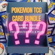 Pokemon TCG Card Bundle + FREE Booster Pack – 100 Random Common Cards