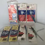 Huge Lot Vintage Boye Wrights Circular Sewing Needles Afghan Hook