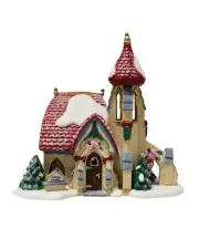 Department 56, Wedding Bells Chapel, North Pole Village (56731) NIB