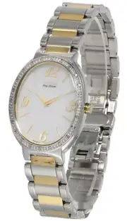 CITIZEN Eco-Drive Diamond Accent Bezel Two Tone Women's Watch EX1224-58A