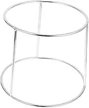 Hohopeti Stainless Steel Pizza Holder Seafood Rack Versatile Tray Stand for Household Restaurant Use for Displaying Pizzas Seafood Snacks Desserts