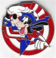 PATRIOTIC GOOFY Is UNCLE SAM Salute SALUTING AMERICANA Deluxe STARTER Disney PIN