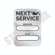Automotive Safety 100pk STATIC CLING LABELS - OIL CHANGE MAINTENANCE