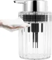 Foaming Soap Dispenser with Pump Refillable Foaming Hand Soap Pump Delicate