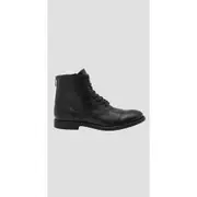 Replay Mens Boots Booster Mid-Cut Leather Ankle Pink