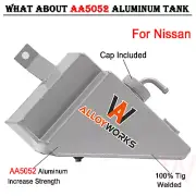 Aluminum Coolant Expansion Overflow Tank Reservoir for Nissan Skyline R31 .