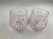 Celebrate It 14oz Heart Stemless Wine Glass Set of 2 AA01B18012