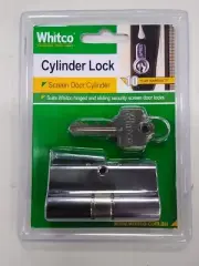 Brand new Whitco Screen Door Lock Cylinder Barrel Replacement 2 Keys