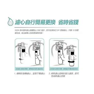 【源泉專用前置-超級優惠組合】3M S004淨水器濾心+ YC1精密快拆纖維PP濾心2支+YC2樹脂濾心2支