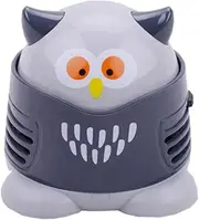 Portable Cartoon Mini Owl Table Dust Vacuum Cleaner Table Cleaning Assistance Keyboard Cleaning Dust Sweeper for Home Office by VESIPA