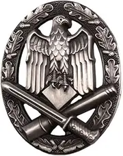 [FOTN] WWII 57th German Ordinary Assault Medal Eagle Oval Combat Medal, metal, no gemstone