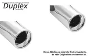 Duplex Complete System from Cat Honda Civic 7 Coupe Type Em 1x80mm Rund With ABS