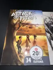 Attack on Titan volumes 33 and 34 English manga