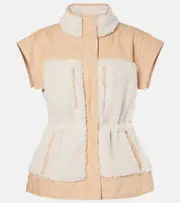 [Ulla Johnson] Ulla Johnson Shiloh quilted faux shearling vest AU 14 green