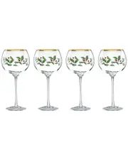 Lenox Holiday 4pc Wine Glass Set