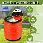 Commercial Spiral Twist Trimmer Line 2.4mm 100m Mowing Whipper Snipper Cord AU