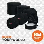 Gator GP-STANDARD-100 5-Piece Stand Drum Kit Bags 22x18 12x10 13x11 16x16 14x5.5
