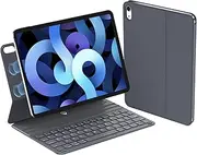 Rimposky iPad 10th Generation Case with Keyboard (10.9" 2022) & iPad 11th (A16 2025), Ultra Slim Folio Magnetic with Detachable Wireless Keyboard for iPad 10th Gen 10.9 inch 2022, 365Days Battery Life