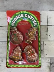 Lone Toy Tree Metal Christmas Cookie Cutters Vtg NIP