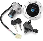 Ignition Barrel Key Switch for Suzuki GSF250 GSF400 GSF 250 400 GSXR400 GSXR 400 GK76A for Bandit 250 GK75A RF400 GK78A RF600 RF900 Ignition Switch Seat Lock Motor Ignition Key Switches