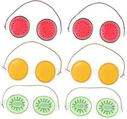 FOMIYES 6pcs Blindfold Cooling Eye Mask Ice Eye Mask Black Eye Relief Eye Masks Sleep Eye Patch Sleeping Eye Patch Cold Compress Eye Mask Nap Eye Mask Therapy Eye Mask Beauty Eye Mask