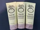 3x Sun Bum Face SPF 50 Premium Sunscreen Face Lotion 3oz Each - EXP 12/2027