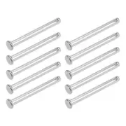 Clevis Pin 5mmx50mm 10Pcs Single Hole Flat Head 304 Stainless Steel Fastener Pin