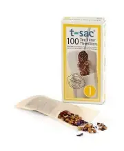 T-Sac Tea Filter Bags, Tea Infuser, Number 1-Size, 1-Cup Capacity, 100 count