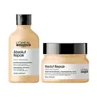 Loreal Professionnel Absolut Repair Shampoo With Protein And Gold Quinoa mask