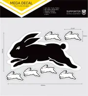 South Sydney Rabbitohs NRL MEGA Car Window Bonnet Decal Sticker