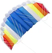 TTETTZ Parachute Stunt Kite Double Line Toy Kitesurfing for Children Adults Outdoor