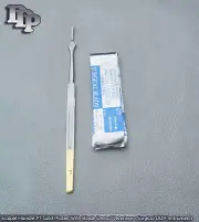 Scalpel Handle #7 Gold Plated With 10 Blade #15 Dental Surgical Instruments