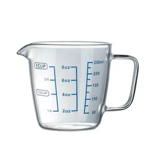 耐熱高硼硅玻璃量杯帶刻度兒童牛奶杯微波爐量水杯透明刻度杯杯子