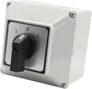 TENOL Selector Changeover Switch Transfer Switch 2 Phase Easy to Install Motor Reversing Switch for Control Circuit Speed Switch