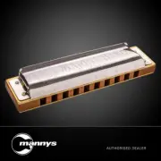 Hohner Marine Band - 10 Hole Diatonic Harmonica w/ Wooden Reed in Key G
