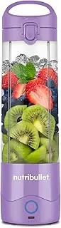 [NutriBullet] Portable Blender, Lilac Purple, Blender, Mixes Smoothies, Protein Shakes, Party Drinks & more on the go. 590ml Rechargeable Portable Blender Charged via USB-C, BPA-Free (NB07400LP)